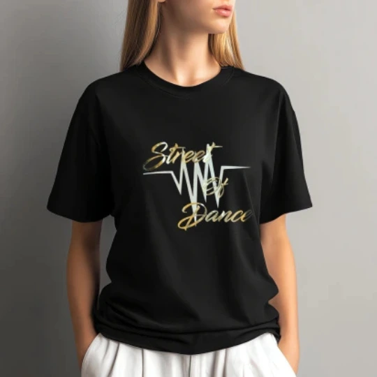 t shirt personnalisé logo or brillant & blanc glitter association street dance peyriac de mer webp 540x540